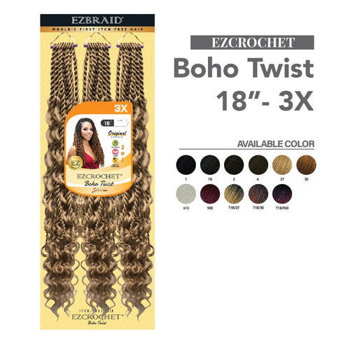 EZCROCHET Boho Twist 18"-3X