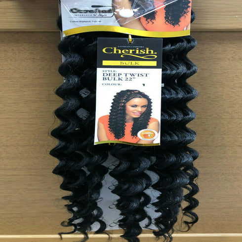 Cherish Deep Twist Bulk 22'' Synthetic Hair Braids