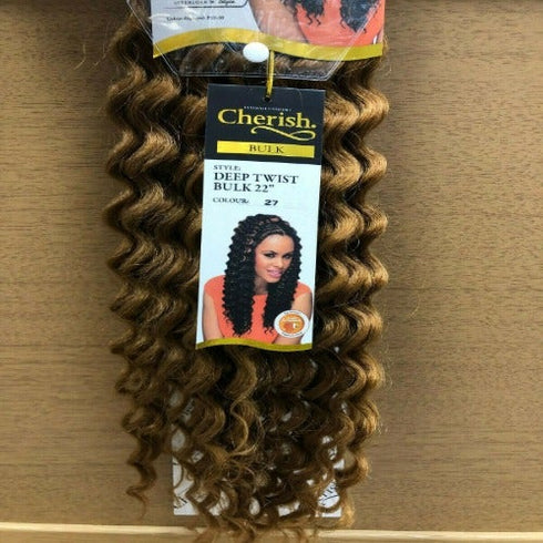 Cherish Deep Twist Bulk 22'' Synthetic Hair Braids