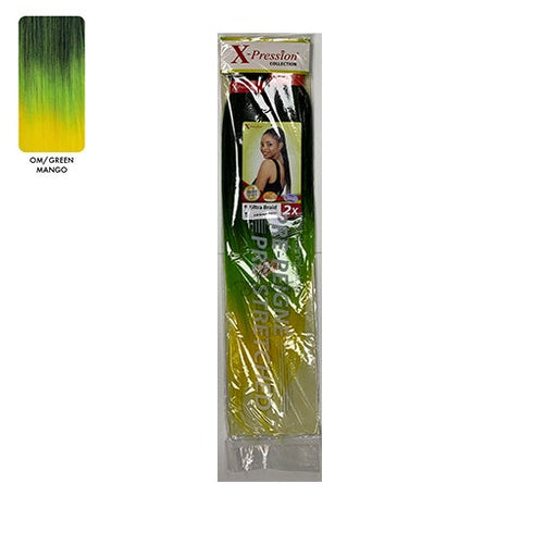 XPRESSION PRE STRETCHED ULTRA BRAID 2x PACK BRAID EXTENSIONS 46" LENGTH
