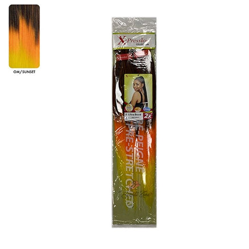 XPRESSION PRE STRETCHED ULTRA BRAID 2x PACK BRAID EXTENSIONS 46" LENGTH