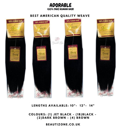 Adorable 100% Human Hair New Yaki Gold Weave Straight Lengths