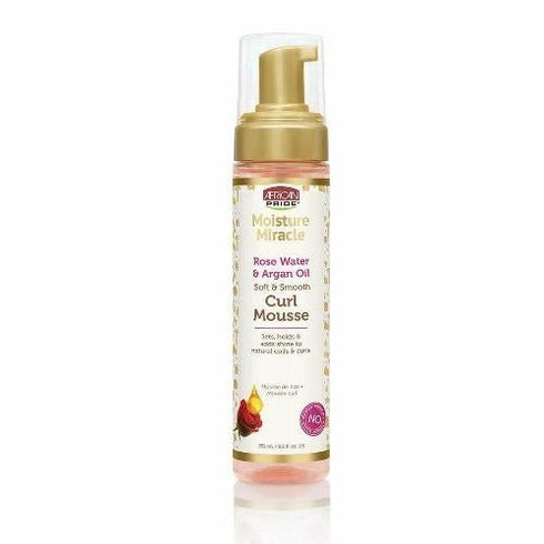 African Pride Miracle Rose Water Curl Mousse 8.5 fl.oz