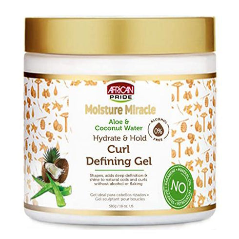 African Pride Moisture Miracle Hydrate & Hold Curl Defining Hair Gel 18.0oz