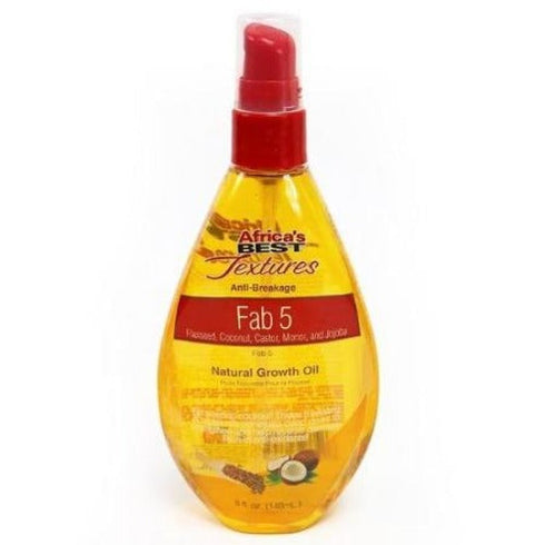 Africa's Best Textures Fab 5 - Blend Anti-Breakage Natural Hair Growth Oil - 5oz
