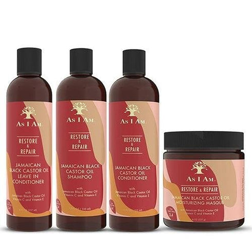 As I Am Jamaican black Castor Oil Bundle