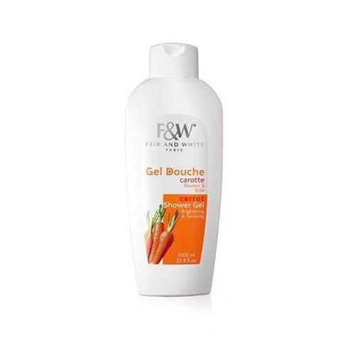 Fair and White Carrot Shower Gel Brightening & Toning 1000ml