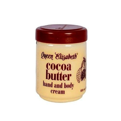 Queen Elisabeth Cocoa Butter Hand & Body Cream Big Jar 500ml