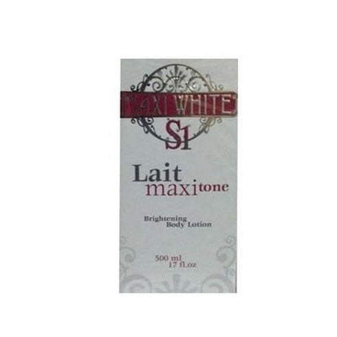 Maxi White S1 Lait Maxi Tone Brightening Body Lotion 500ml Brand New In Box