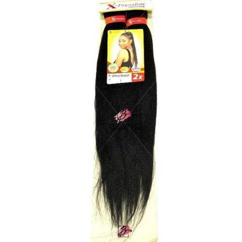 XPRESSION PRE STRETCHED ULTRA BRAID 2x PACK BRAID EXTENSIONS 46" LENGTH