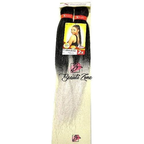 XPRESSION PRE STRETCHED ULTRA BRAID 2x PACK BRAID EXTENSIONS 46" LENGTH