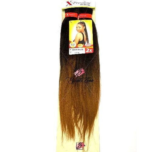 XPRESSION PRE STRETCHED ULTRA BRAID 2x PACK BRAID EXTENSIONS 46" LENGTH
