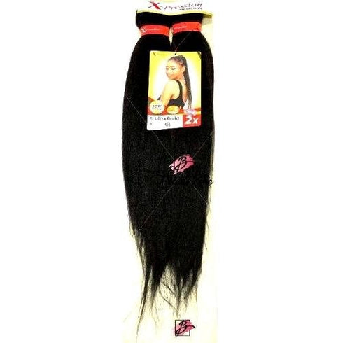 XPRESSION PRE STRETCHED ULTRA BRAID 2x PACK BRAID EXTENSIONS 46" LENGTH