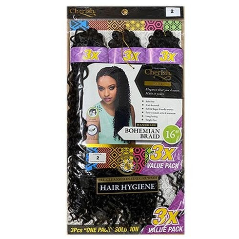 Cherish Bohemian Bulk 16'' Crochet Braids 3 Pack Value
