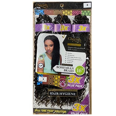 Cherish Bohemian Bulk 16'' Crochet Braids 3 Pack Value