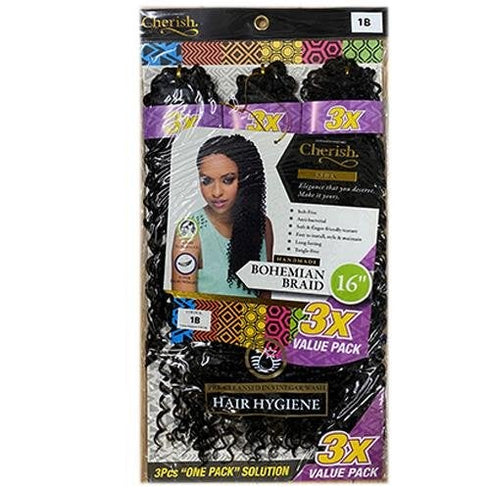 Cherish Bohemian Bulk 16'' Crochet Braids 3 Pack Value