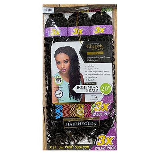 Cherish Bohemian Bulk 20'' Crochet Braids 3 Pack Value