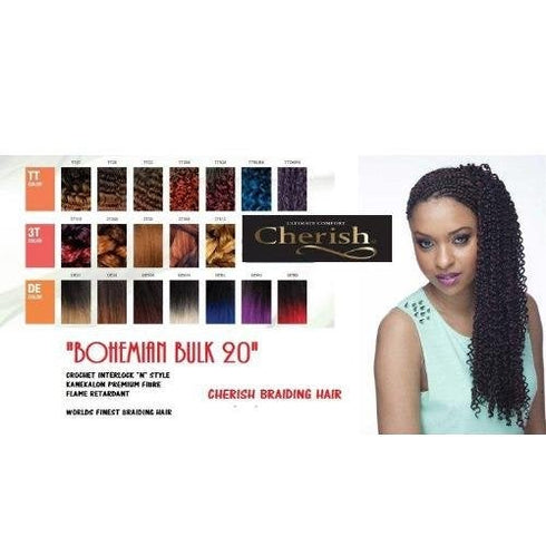 Cherish Bohemian Bulk 20'' Synthetic Hair Braids (All Colours)