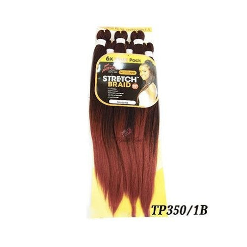 Spetra Spectra Ez Braid Pre-Stretched Braiding Hair 25" - 6 PACK BUNDLE