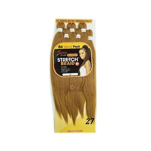 Spetra Spectra Ez Braid Pre-Stretched Braiding Hair 25" - 6 PACK BUNDLE