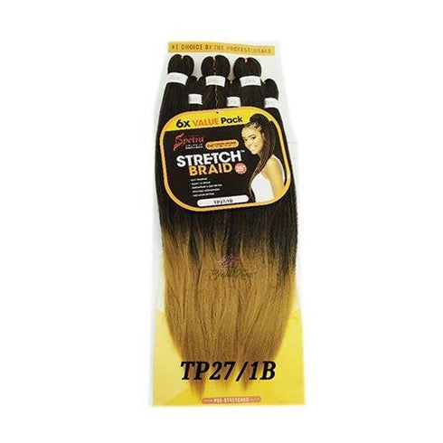 Spetra Spectra Ez Braid Pre-Stretched Braiding Hair 25" - 6 PACK BUNDLE