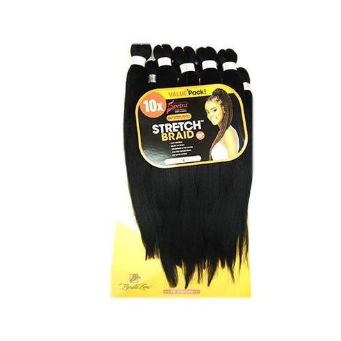 Spetra/Spectra Braid Pre Stretched Braiding Hair 25" - 10 PACK BUNDLE