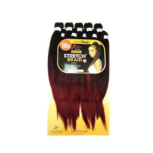 Spetra/Spectra Braid Pre Stretched Braiding Hair 25" - 10 PACK BUNDLE