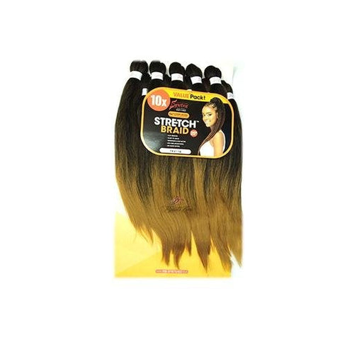 Spetra/Spectra Braid Pre Stretched Braiding Hair 25" - 10 PACK BUNDLE