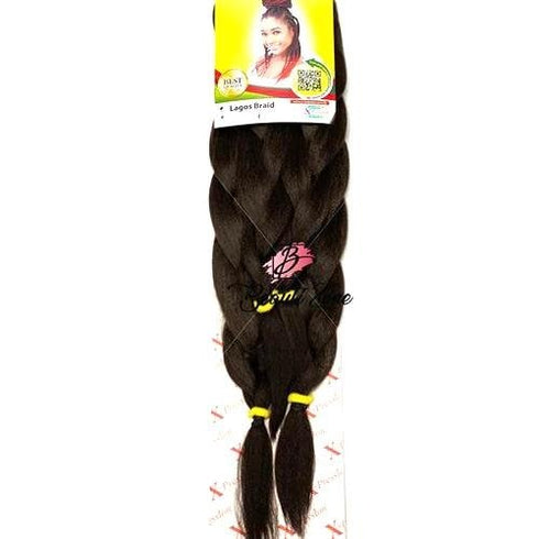 Xpression Lagos Braid Pre Stretched Hair Extensions - 2x42" - 2x46" Lengths