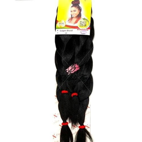 Xpression Lagos Braid Pre Stretched Hair Extensions - 2x42" - 2x46" Lengths
