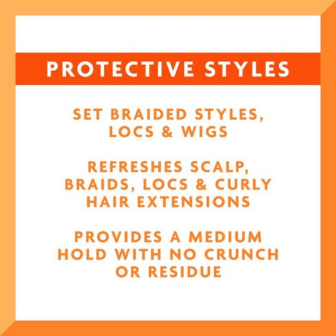 Cantu Protective Styles by Angela Set & Refresh Foam with Apple Cider Vinegar & Aloe 237ml