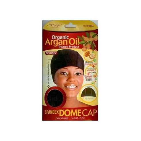 Magic Collection Organic Argan Oil Spandex Dome Cap # 3016BLA