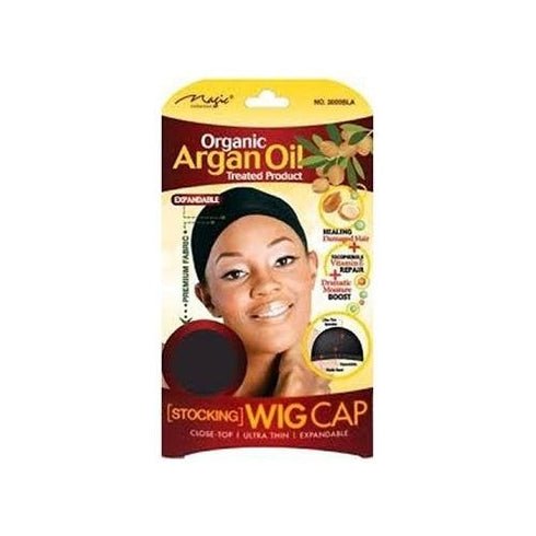 Magic Collection Organic Argan Oil Stocking Wig Cap # 3000BLA