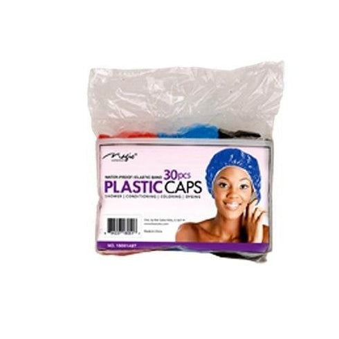 Magic Collection Plastic Caps 30Pcs Asst. Colours # 18051AST