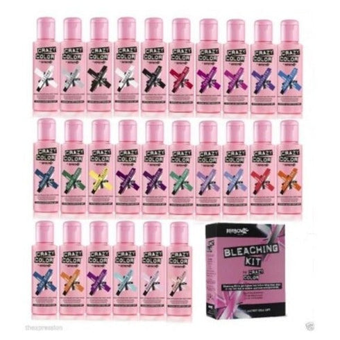 Crazy Color Hair Dye Semi Permanent Hair Color Cream