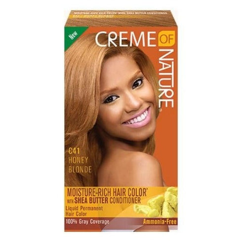 Creme of Nature Moisture Rich Hair Color with Shea Butter Conditioner (C41 Honey Blonde)