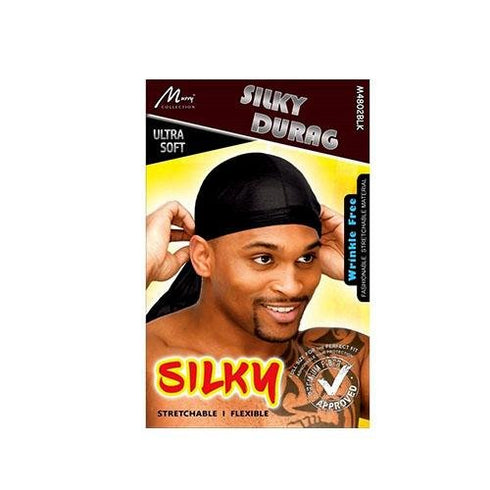 Murry Collection Men's Tie-Down Silky Ultra Soft Durag # M4802BLK