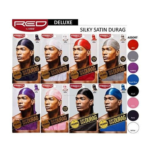 Red By Kiss Silky Satin Durag Extra Long Tail (All Colours)