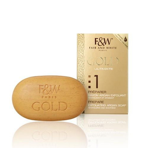 Fair and White Gold Ultimate Step 1 PREPARE Satin Exfoliating Soap 200g