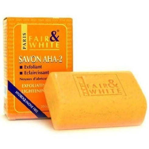 Fair and White Savon Exfoliating and Lightening Yellow Soap 200g AHA2