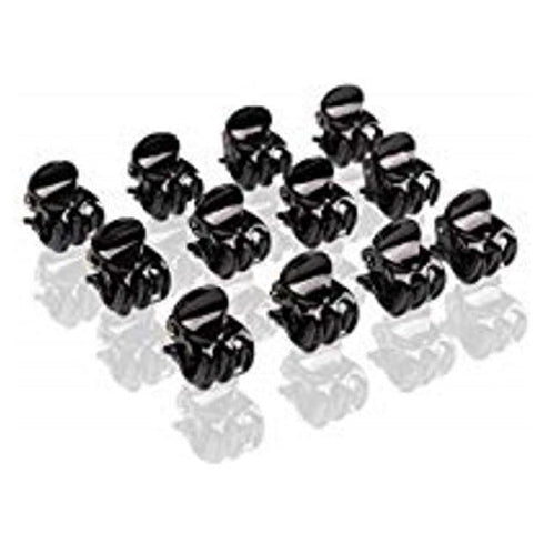 Fine Lines 12Pcs Mini Claw Clips Black # 6202