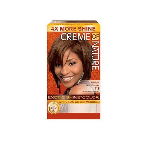Creme of Nature Exotic Shine Permanent Hair Color (7.3 Medium Warm Brown)