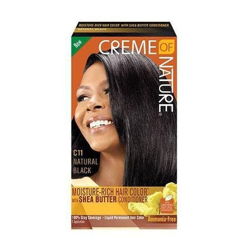 Creme of Nature Hair Dye l Color (C11 Natural Black)