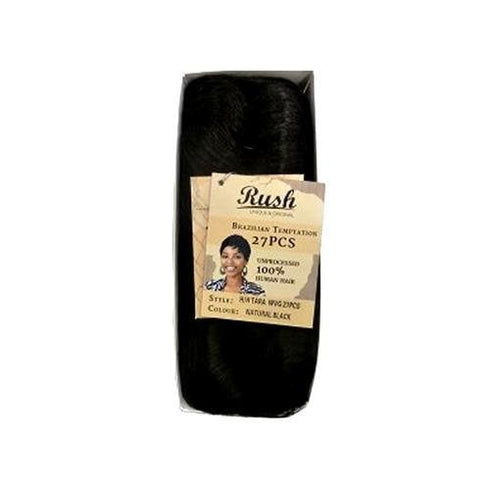 Rush Brazilian Temptation 100% Human Hair 27 Pcs Jet Black