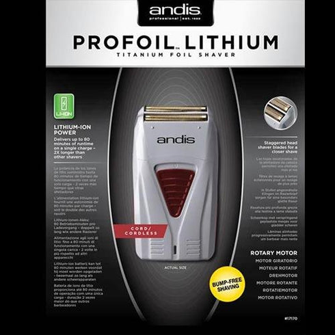 Andis TS-1 Profoil Lithium Gold Titanium Foil Shaver Cordless