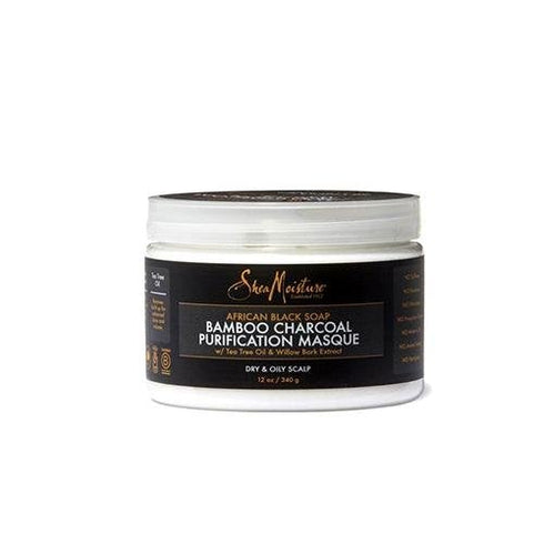 Shea Moisture African Black Soap Bamboo Charcoal Purify Masque 340g/13 oz
