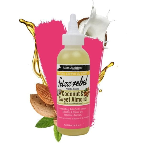 Aunt Jackie's Natural Growth Oil Coconut and Sweet Almond 4oz