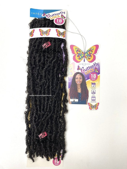 Impression l Butterfly Locs l Crochet Hair l Faux Locs 18" Lengths