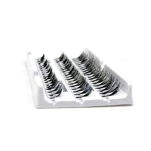 Ultra Thick Individual Eyelash Cluster Eyelashes False Lashes Knotted Lash Extensions Mix Tray, Short 8MM - Medium 10MM - Long 12MM, 60 Points,