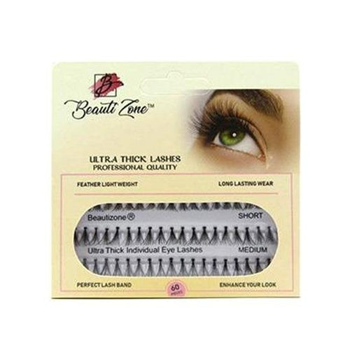 Ultra Thick Individual Eyelash Cluster Eyelashes False Lashes Knotted Lash Extensions Mix Tray, Short 8MM - Medium 10MM - Long 12MM, 60 Points,